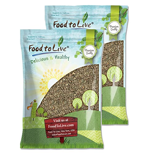 Food to Live Dried Lemongrass Leaves, 2 Ounces - Cut Lemon Grass Herb, Vegan, Bulk. Lemony Flavor and Aroma. Rich in Vitamin C. Essential Ingredient for Thai, Indian, Indonesian Dishes