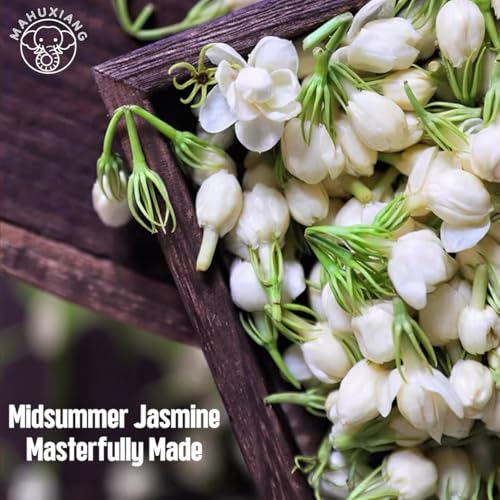MAHUXIANG Jasmine Dragon Pearl Tea 3.52 oz/100 g – Loose Leaf Jasmine Green Tea, Rolled Green Tea, Self-Sealing Bag
