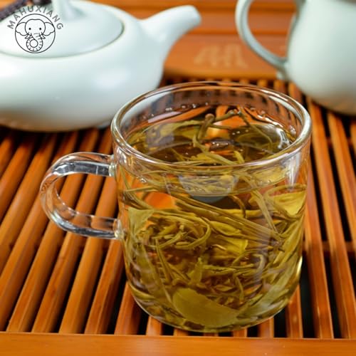 MAHUXIANG Jasmine Dragon Pearl Tea 3.52 oz/100 g – Loose Leaf Jasmine Green Tea, Rolled Green Tea, Self-Sealing Bag