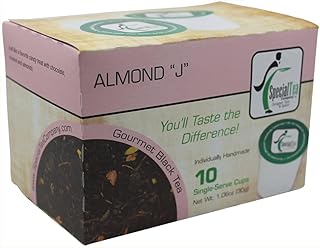 Special Tea Black Tea Single Serve Cup, Almond "J", 1.06 Ounce