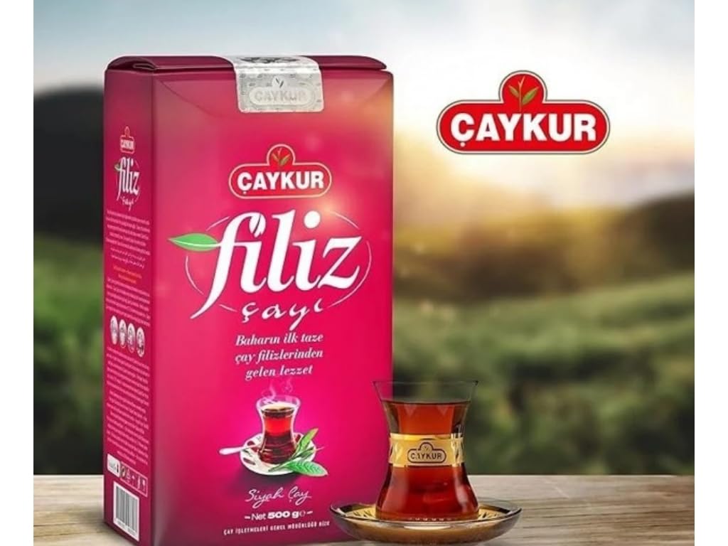 ÇAYKUR Filiz Black Tea, First Harvest Golden Tips, Loose Leaf Premium Tea, Best Flavor 500g / 17.6 Oz
