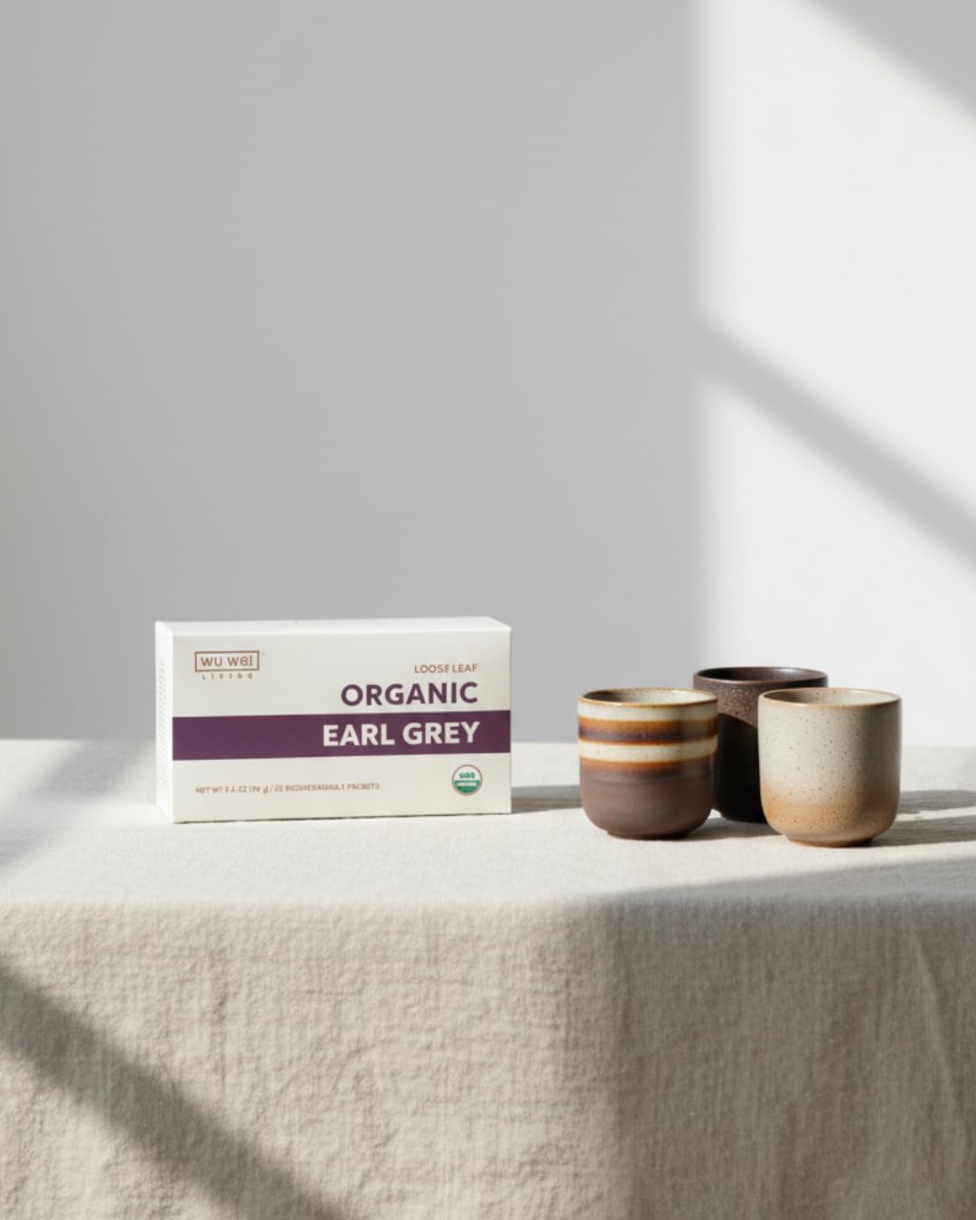 Organic Earl Grey Loose Leaf Tea, USDA Organic Certified, Citrusy and Floral, Single Serve Loose Leaf Tea (32-Pack), Limited Small Batch, Single Origin, Whole Leaf Tea,