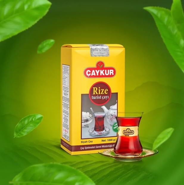 ÇAYKUR Rize Turist Black Tea, Authentic Turkish Loose Leaf Tea, Rich Aroma & Smooth Taste, Daily Rituals & Breakfast tea 500g / 17.6 Oz
