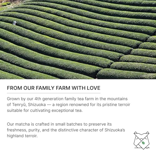 FKRO Organic Ceremonial Grade Matcha Green Tea Powder | 1st Harvest, Single Origin, Single Saemidori Cultivar | Flown in Fresh from Japan Every Month (30g/1.06oz) Tin