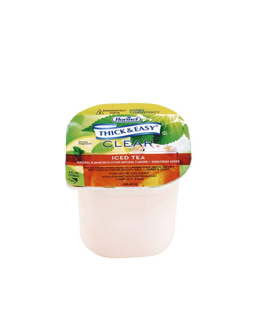 Thick & Easy Thickened Iced Tea, IDDSI Level 3 Honey, 4 fl oz, 24 Pack