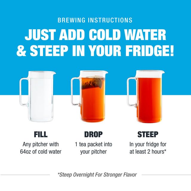 Tiesta Tea - Pineapple Sangria Cold Brew, Loose Leaf, Premium Low Caffeinated Iced Blend, 10 Packets, Brews One 64oz Pitcher