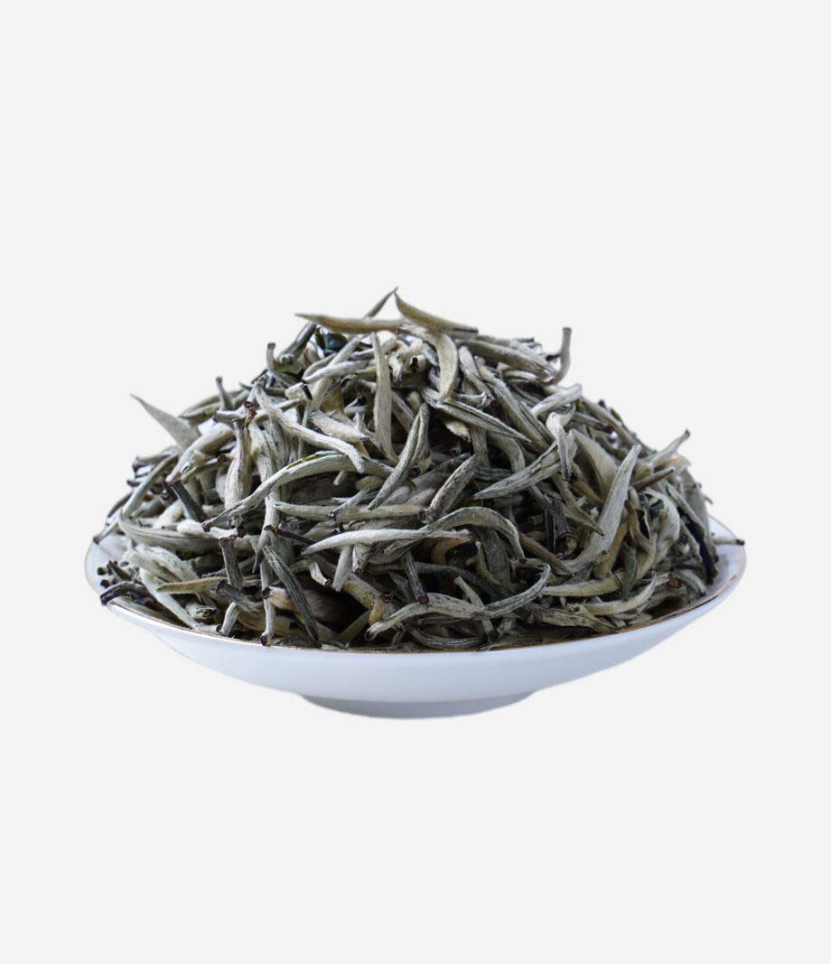 Silver Needle White Tea, Fresh Loose Leaf, Chinese White Tea, Healthy Daily Drink, From Hence Tea (1 Pack)