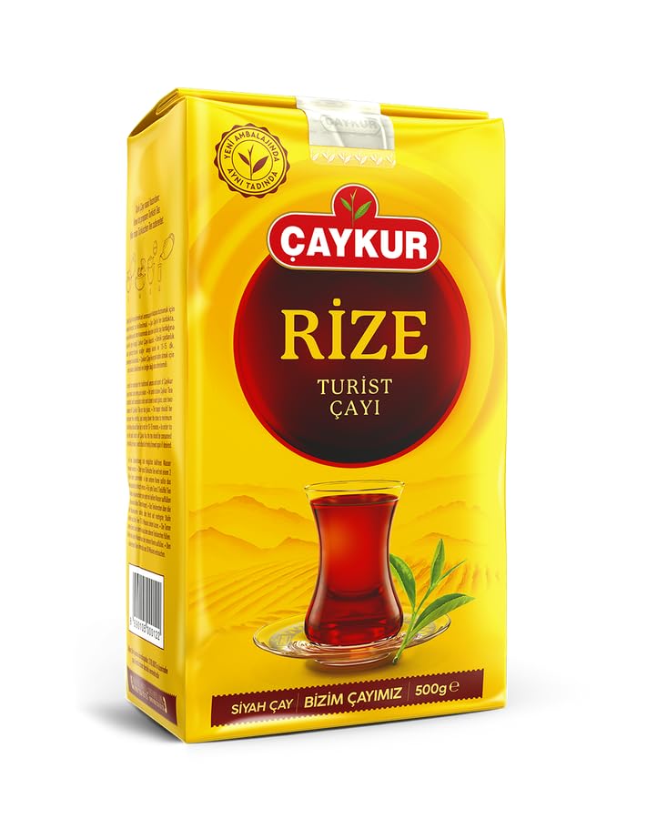 ÇAYKUR Rize Turist Black Tea, Authentic Turkish Loose Leaf Tea, Rich Aroma & Smooth Taste, Daily Rituals & Breakfast tea 500g / 17.6 Oz