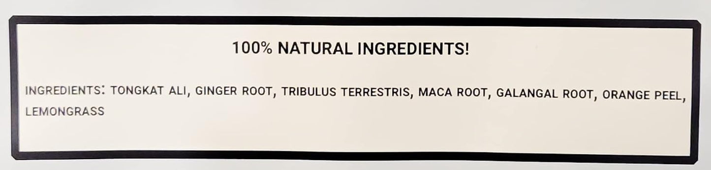 Test-Tea | Testosterone Boosting Herbal Tea for Men | Ginger and Lemongrass Flavor | 20 Pack Bag | with Tongkat Ali, Tribulus Terrestris and Maca Root by Performance Enhancing Teas