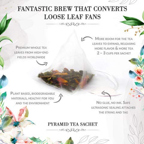 Winter Wonderland Holiday Tea Gift Set by La Tea Dah, Gourmet Tea Variety Pack with Vanilla Chai Tea & Serene Herbal Tea (24 Sachets)