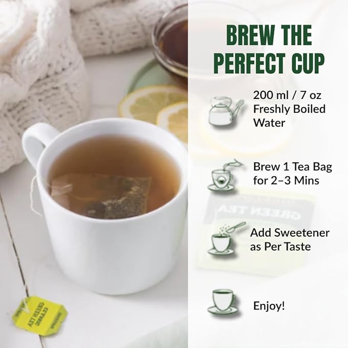 Premium Bigelowwss Organic Green Tea – 140 Individually Wrapped Tea Bags – Fresh, Smooth Taste – Daily Tea for Energy & Wellness – Long-Lasting Value Pack