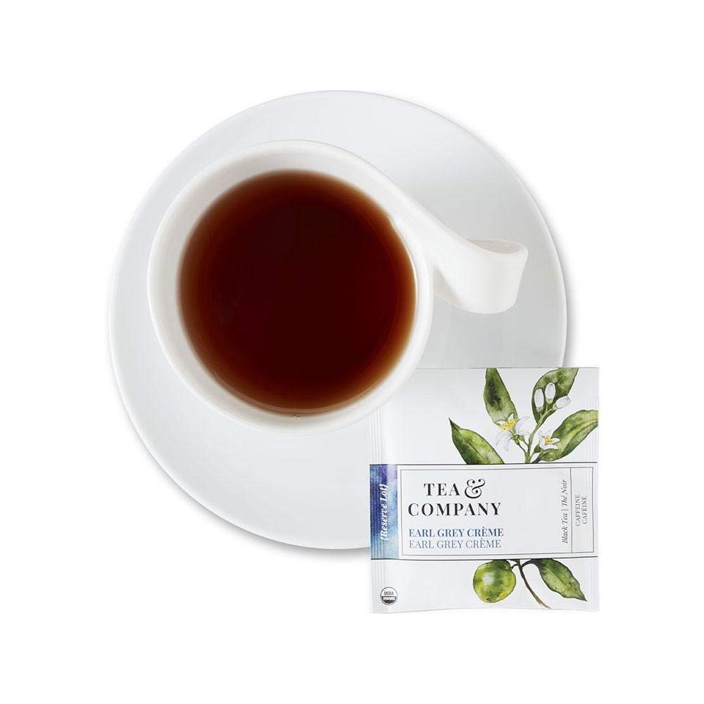 Mighty Leaf Tea and Company Organic Earl Grey Crème – 100 Count Silken Tea Pouches – Smooth Black Tea with Vanilla & Bergamot – Premium Whole Leaf Hot or Iced Brewing