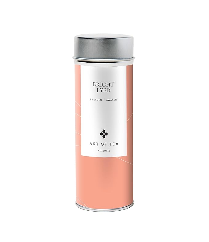 Art of Tea, Bright Eyed 4oz - Caffeine Free Turmeric Ginger Tea, Wellness Loose Leaf Artisan Tea