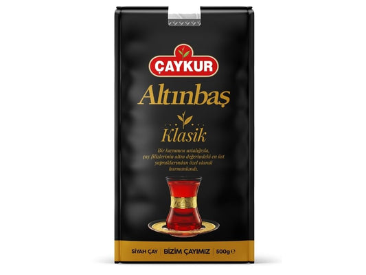 ÇAYKUR Altınbaş Golden Tips, Premium Gourmet Black Tea, Loose Leaf, Strong Tea Buds, Rich Aroma 500g / 17.6 Oz