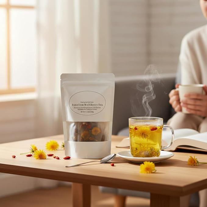 Organic Dandelion Root & Milk Thistle Tea with Burdock and Artichoke | Herbal Wellness Blend for Gentle Refresh | Caffeine-Free (1)