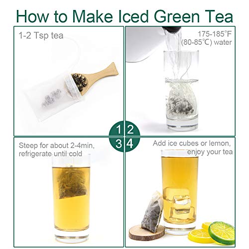 FullChea - Jasmine Pearl Tea - Jasmine Dragon Pearls - Loose Leaf Green Tea - Jasmine Green Tea with Delightful Aroma 4oz / 113g