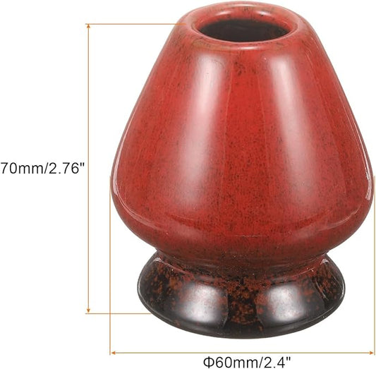 Harfington Ceramic Chasen Stand 70mm Matcha Whisk Holder Teas Set Whisks Stand Traditional Matcha Tea Chasen Holder Tea Set Accessories for Tea