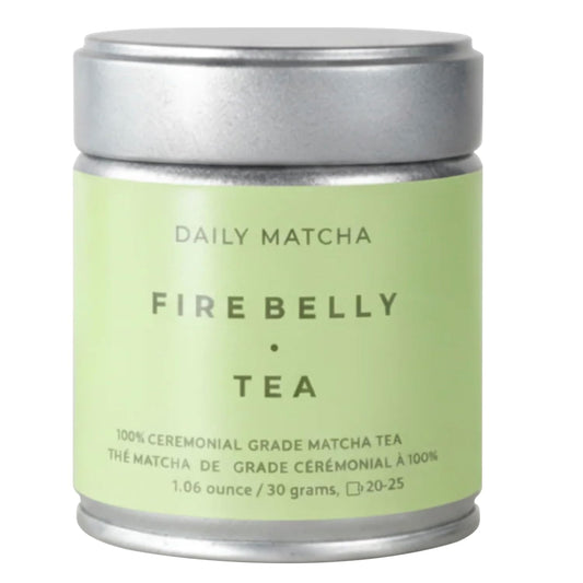 Firebelly Tea Daily Matcha Powder, Ceremonial Grade Matcha from Japan, Premium Stone-Milled Japanese Green Tea Powder, Smooth Balanced Energy, 1.06 oz