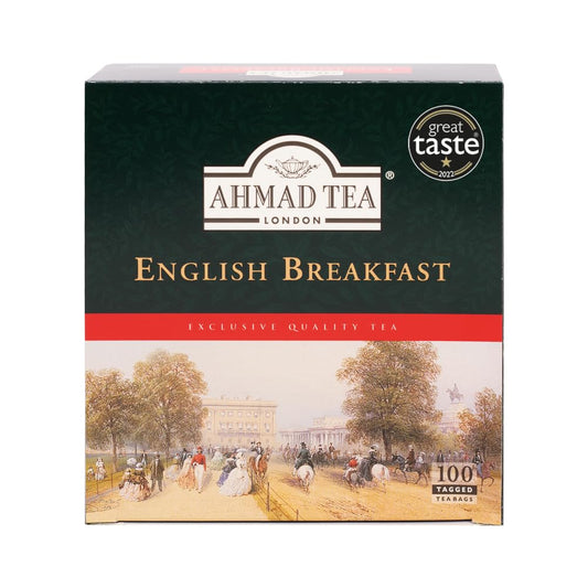Ahmad Tea Black Tea, English Breakfast Teabags, 100 ct - Caffeinated and Sugar-Free