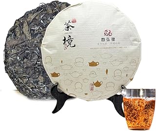 Aged Chinese Fuding White Tea Cake (350g) - First Grade Gong Mei, 2019 Raw Material, Compressed White Tea Loose Leaf,Artisan Crafted (Pressed 2022)