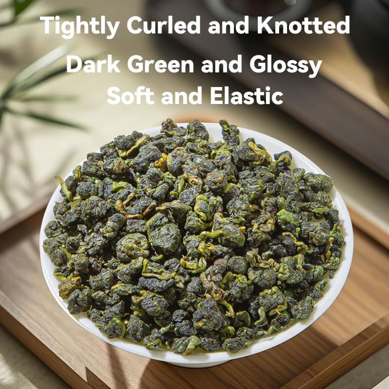 Dong Ding Oolong Tea 250g | Premium Taiwanese Roasted Oolong Tea | Floral Orchid Aroma with Toasted Nutty Flavor | Smooth Calm Energy Tea for Focus & Wellness