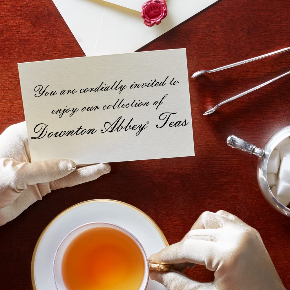 The Republic of Tea Downton Abbey Estate Blend Black Tea, 36 Count | Naturally Caffeinated. Made for morning or afternoon . Brisk and full-bodied with notes of lively citrus and soft vanilla.