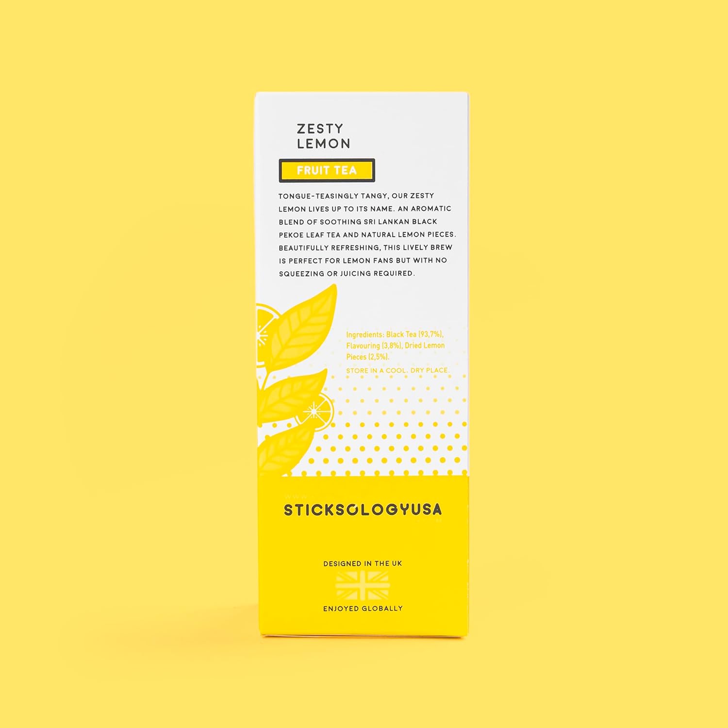 Sticksology Zesty Lemon Tea Sticks - Fruit Tea