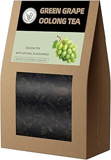 HANFANGLING Green Grape Oolong Tea - Premium Loose Leaf Tea with Natural Green Grape Flavor, 100% Natural, Refreshing & Fruity 1.76oz