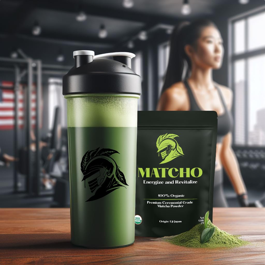 Matcho | Premium Matcha – Organic First Harvest Ceremonial Grade Matcha Green Tea Powder from Uji, Kyoto (30g/1.06oz)