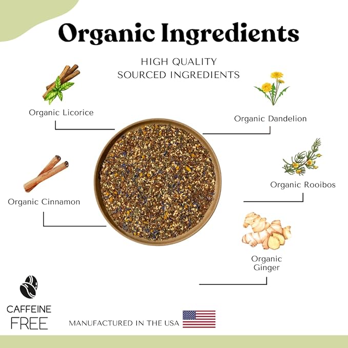 Detox Liver Tea - Herbal Debloat Blend - AIP Autoimmune Protocol Compliant - Whole 30, Paleo Friendly - Organic Cleansing Herbs with Dandelion Root