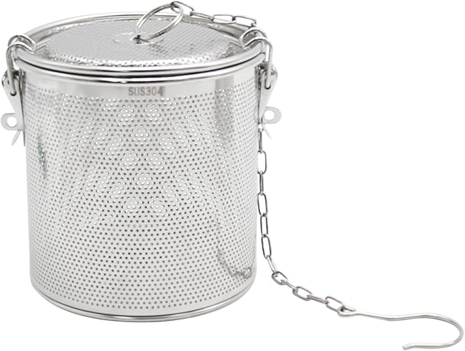 Tea Infuser, Stainless Steel Seasoning Strainer Tea Ball Filter Soup Seasonings Seperation Basket Spice Filter Tea Sieve for Home Restaurant Kitchen