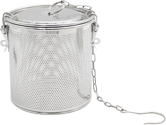 Tea Infuser, Stainless Steel Seasoning Strainer Tea Ball Filter Soup Seasonings Seperation Basket Spice Filter Tea Sieve for Home Restaurant Kitchen