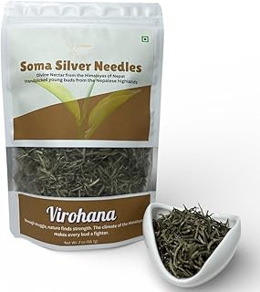 Virohana Loose Leaf Tea Collection | Premium Whole Leaf Teas from Himalayas (Soma Silver Needles White Tea)