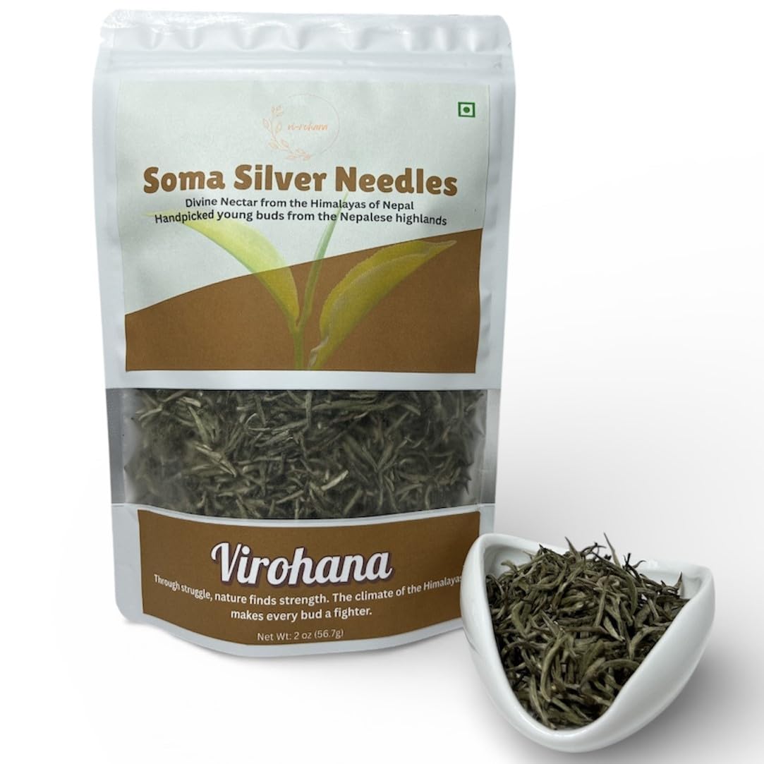 Virohana Loose Leaf Tea Collection | Premium Whole Leaf Teas from Himalayas (Soma Silver Needles White Tea)