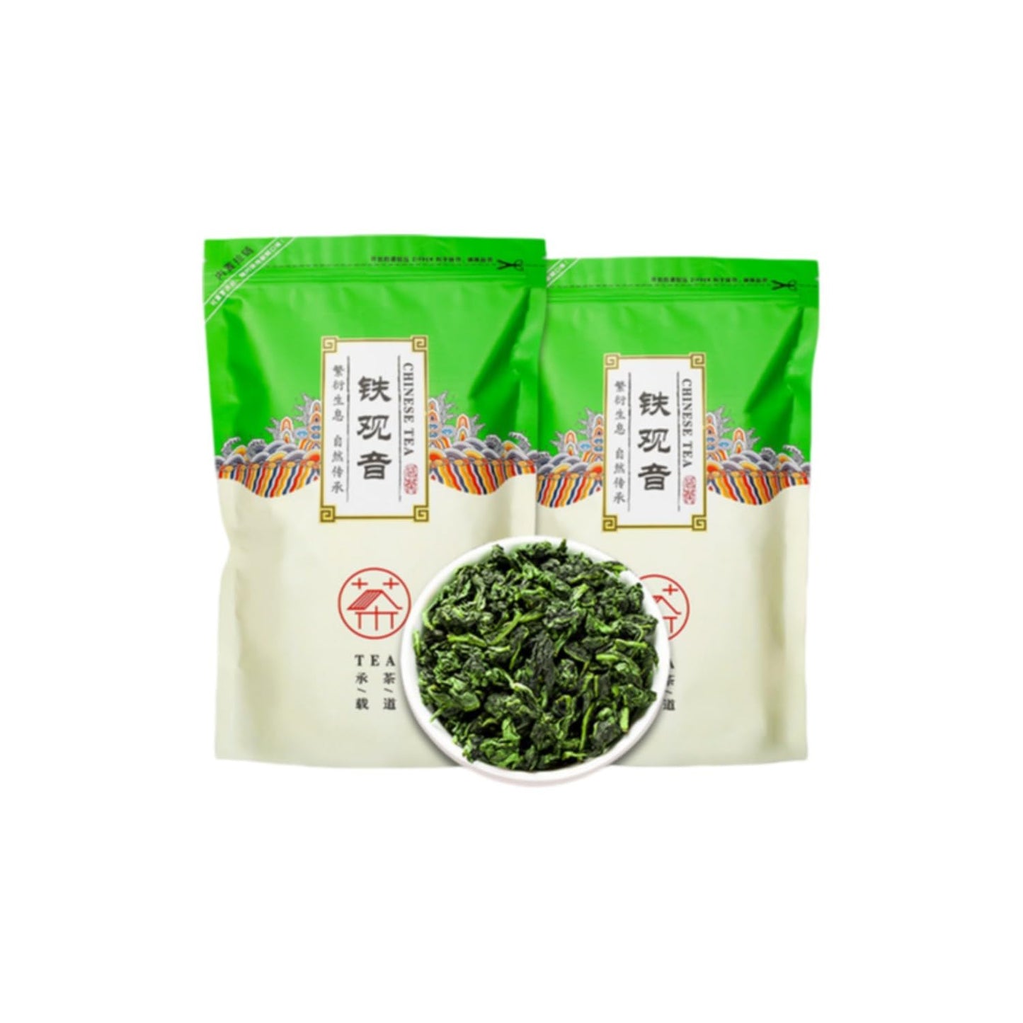 安溪铁观音 Chinese Tieguanyin Oolong Tea 茶叶浓香型清香 Natural Loose Leaf Tea,Chinese Tea, Sulfur Free 250g*2袋【安溪铁观音 Chinese Tieguanyin Oolong Tea 】回购装 Flower tea,dark tea,loose tea