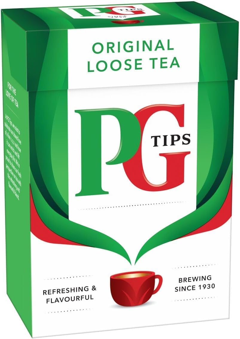 PG Tips Black Tea, Loose Tea, 8.8-Ounce Boxes (Pack of 6)