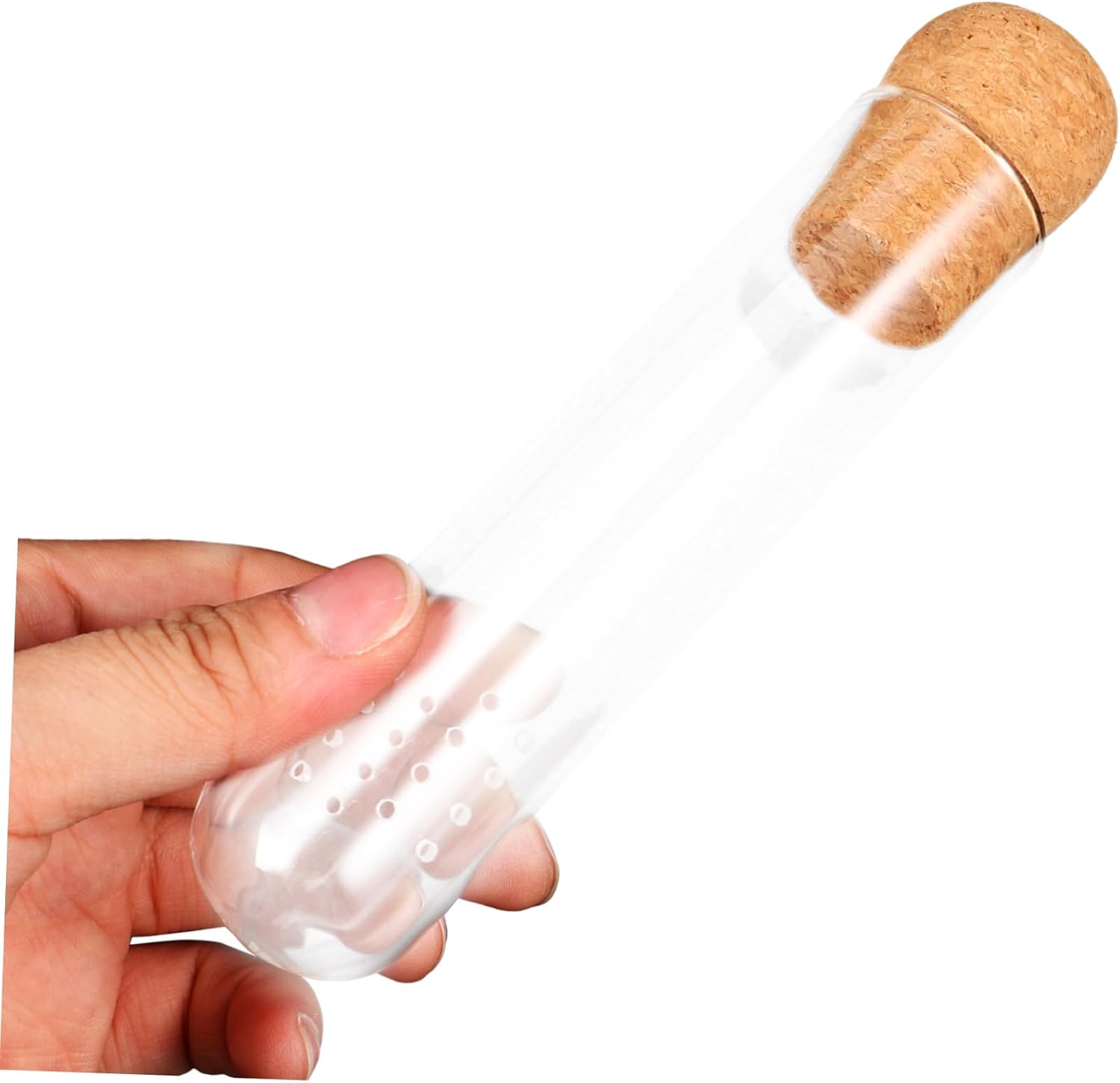 MAGICLULU Glass Tea Infuser Lid High-Temperature Resistant Loose Leaf Tea Strainer Reusable Glass Tube for Home Use