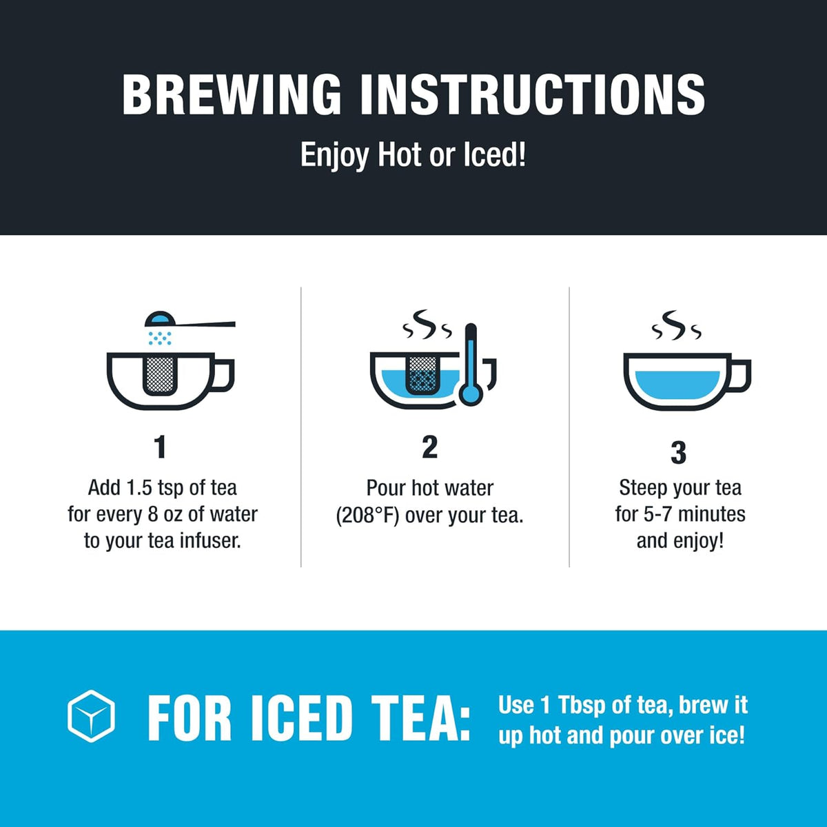 Tiesta Tea Blueberry Wild Child, Loose Leaf, Blueberry Hibiscus Herbal Tea, Premium Non-Caffeinated Blend, Make Hot or Iced, Brews Up to 50 Cups, 5.5 Ounce Refillable Tin