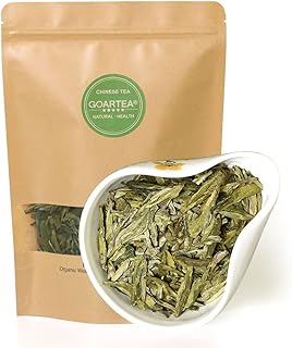 GOARTEA - Dragon Well Longjing Green Tea - 250g / 8.8oz Top Grade - Xihu Dragonwell Green Tea Loose Leaf - Chinese Spring West Lake Long Jing
