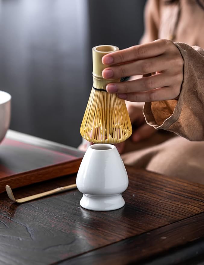 Tang PIN Matcha Set - Match Bowl and Whisk,15 OZ, Matcha Scoop, Matcha Whisk Stand (Chasen Holder)