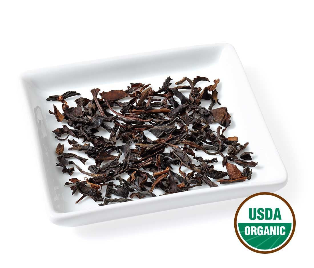 Golden Moon Tea Organic Keemun Black Tea - Loose Leaf, Non-GMO - Travel Tin (25 Servings)