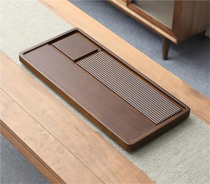 Bamboo Tea Tray for Gongfu Tea Ceremony, Chinese Gongfu Tea Serving Tray, Handmade Serving Tray with