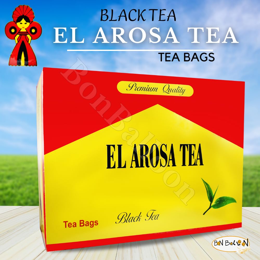 Al Arousa Alarousa Black Tea Bags Teas Indian Kenyan Organic Traditional Egyptian Dust Egypt Arabian Strong Rich Pure Oriental Natural Taste Breakfast ( Tea Bag 50 ) شاÙ‰ اÙ„عرÙˆسة