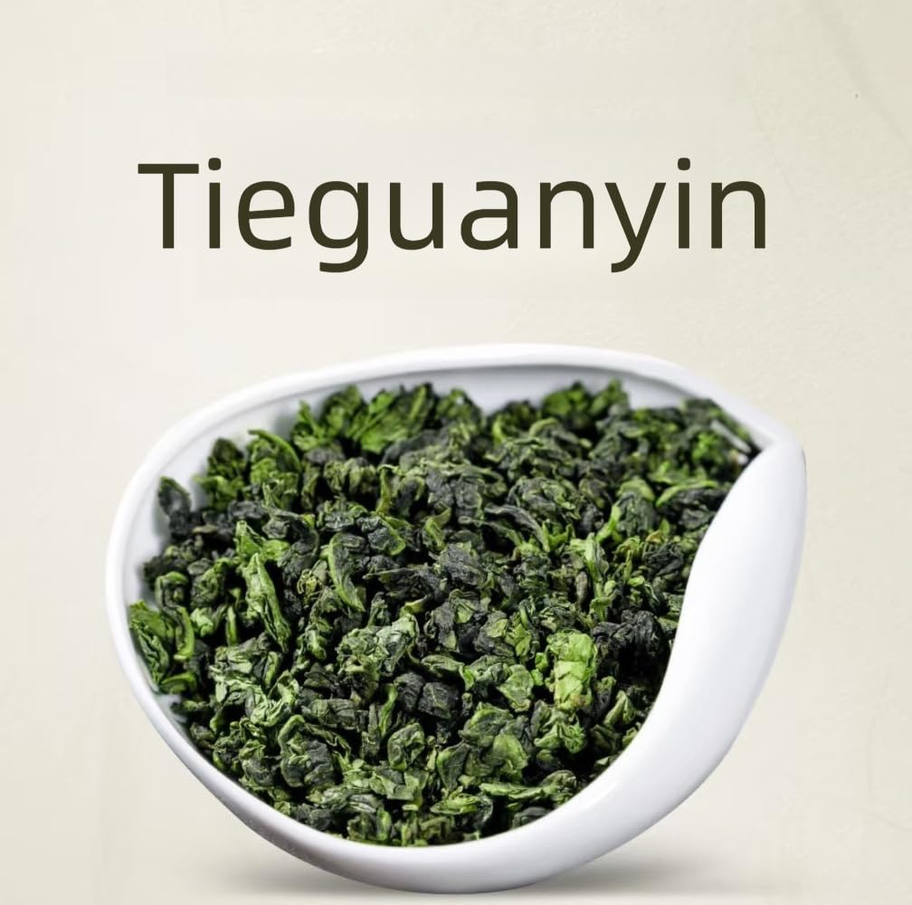 MOORCHOCO TieGuanYin Oolong Tea Loose Leaf, Iron Goddess of Mercy, 8.81 oz-250g, From Anxi Fujian (铁观音250g)