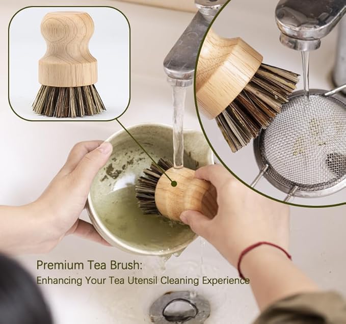 Japanese Matcha Set, Matcha Bowl with Spout and Coaster, Matcha Whisk and Holder, Sifter, Scoop, Spoon, Cleaning Brush