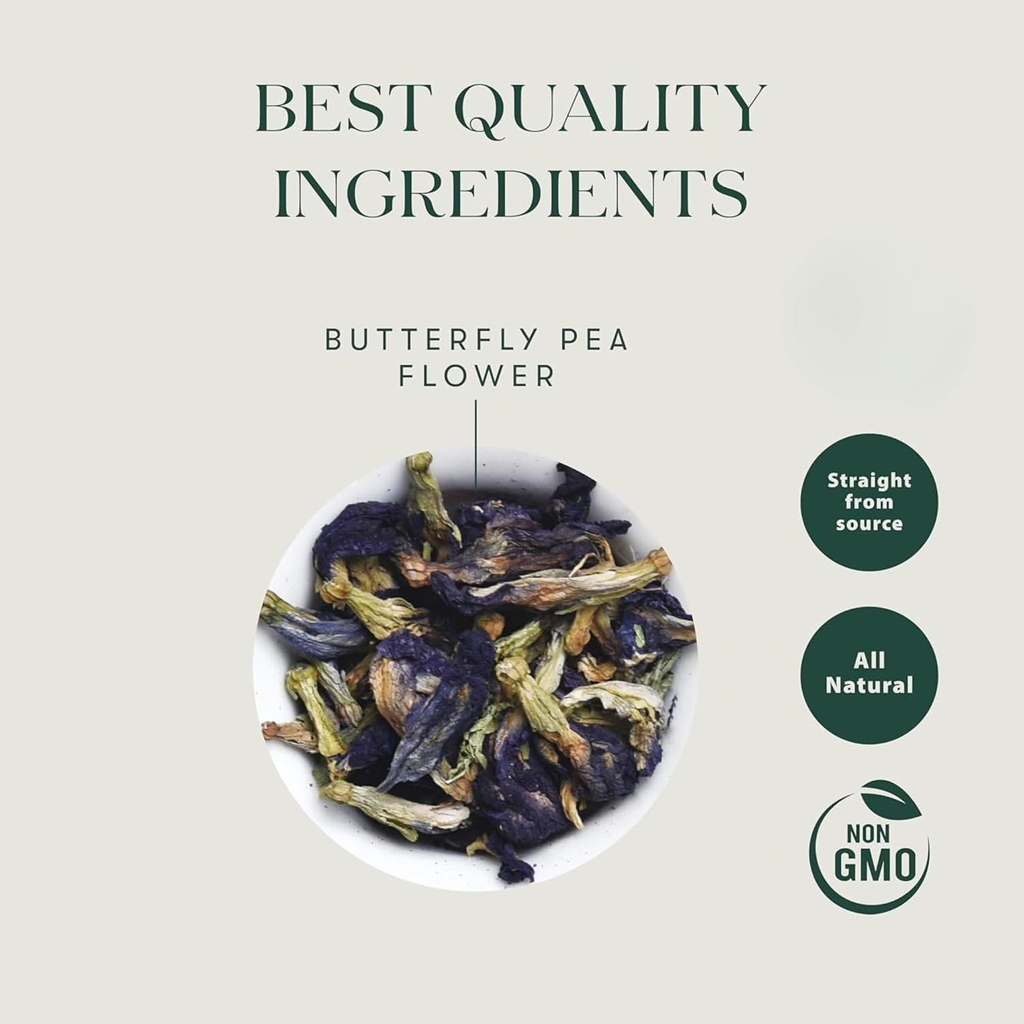 Luxmi Estates Blue Pea Flower Herbal Infusion 25 gm Tin, 0.88 Oz | 25 Cups | Rich in Natural Antioxidants