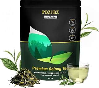 Oolong Whole Leaf Tea Bags | High-Altitude Sourced, Organic & Non-GMO | Supports Daily Relaxation | Smooth Floral Honey Flavor, Daily Wellness Ritual | 20 Bags (1)