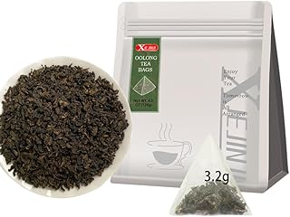 XIEJINJI Premium Oolong Tea Bags, 3.2g x 40 Count | High-Mountain, Sugar-Free, Low-Caffeine, Eco-Conscious Tea Bags