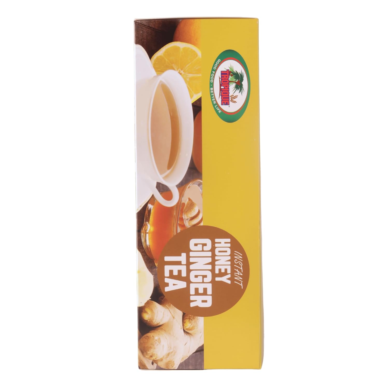 Ginger Tea with Honey – Original Flavor – Instant Herbal Ginger Drink – 20 Sachets – Tropique