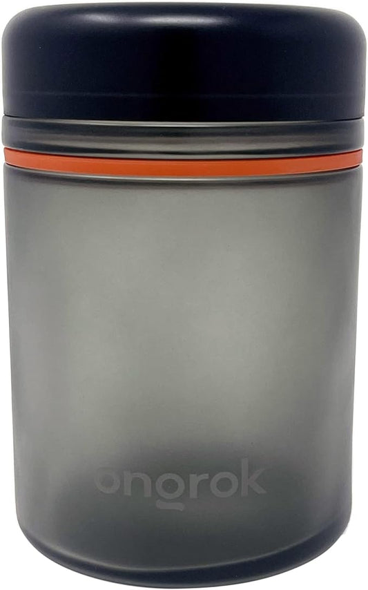 Ongrok Glass Storage Jar, 1L, Single Pack, UV Herb/Spice Jar with Child Resistant Lid